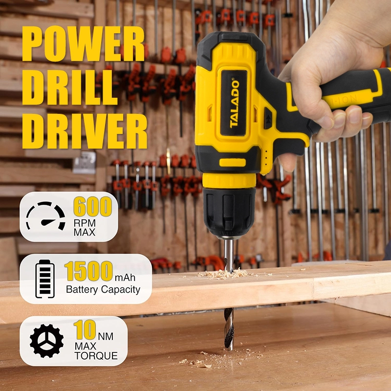 Mini taladro inal&aacute;mbrico de 8V tipo C, taladro el&eacute;ctrico dom&eacute;stico de carga r&aacute;pida