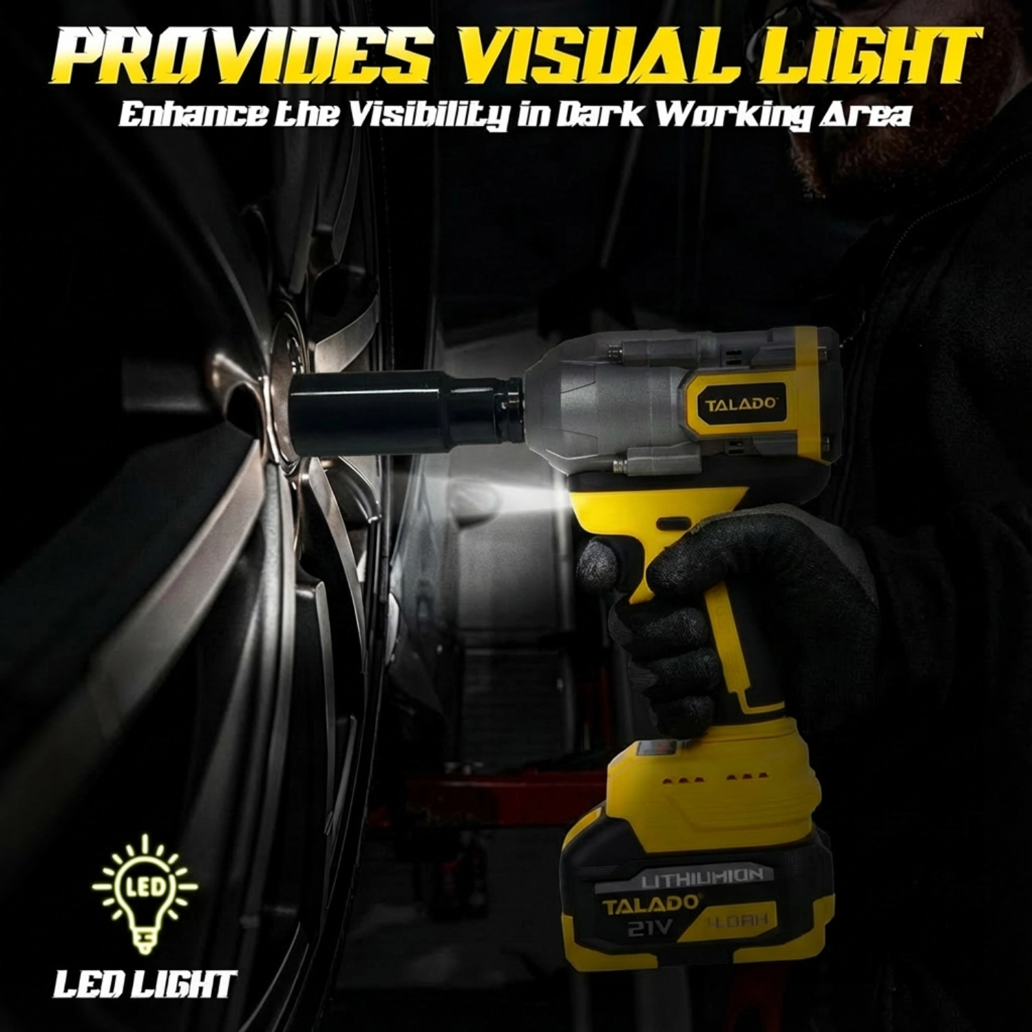 Llave Inal&aacute;mbrica 21V 600N