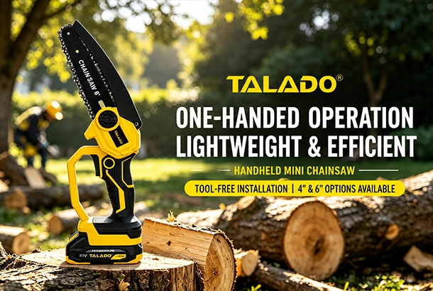 Domine las ramas cubiertas de maleza y acelere la limpieza del jard&iacute;n: motosierra inal&aacute;mbrica compacta ML-T003